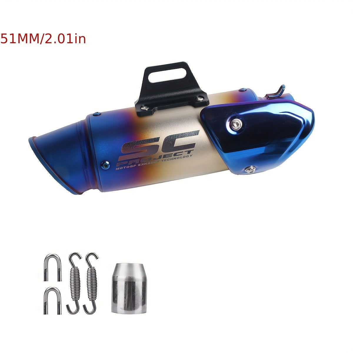 Motorcycle Exhaust 51mm - Fits Most Models