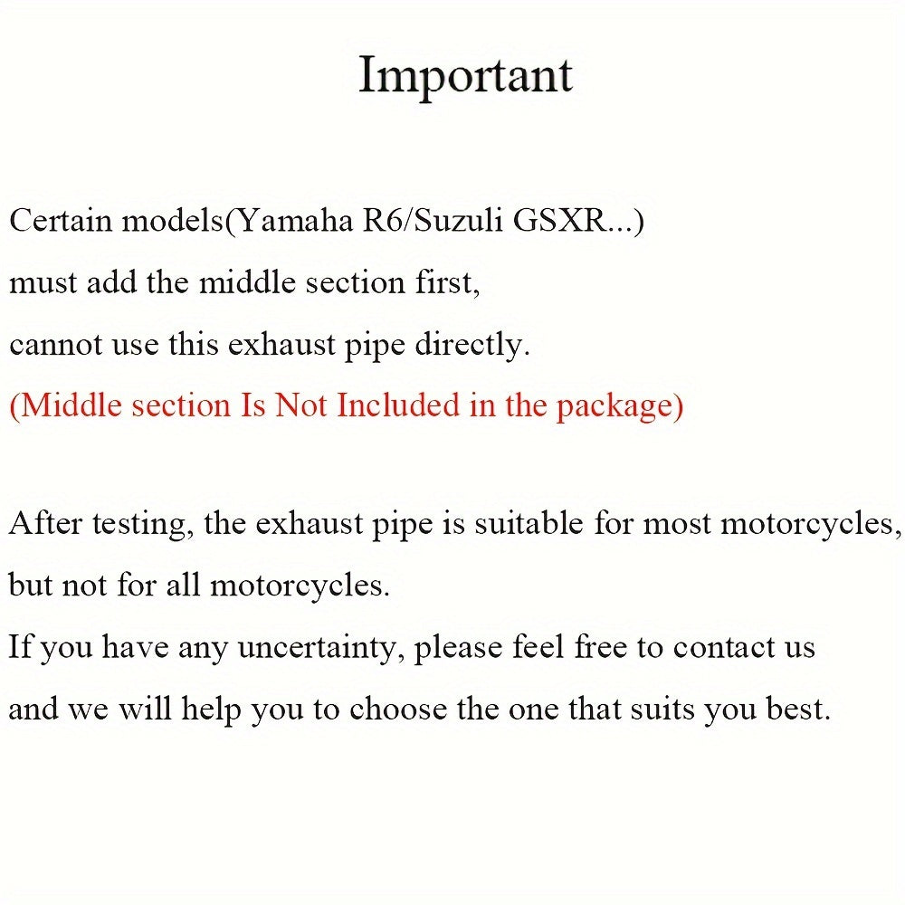 Motorcycle Exhaust Dual Black