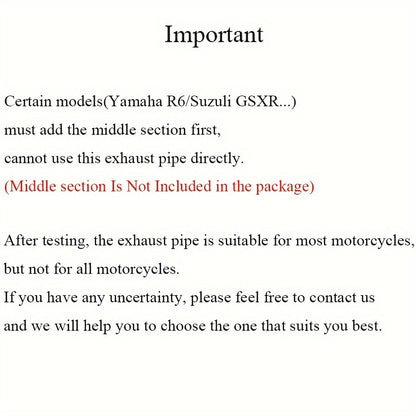 Motorcycle Exhaust Dual Black