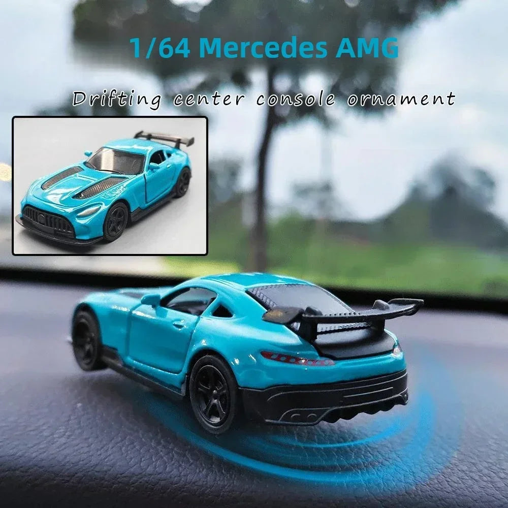 Mini Drift Car for Dashboard - Rotating Tail Swing Model