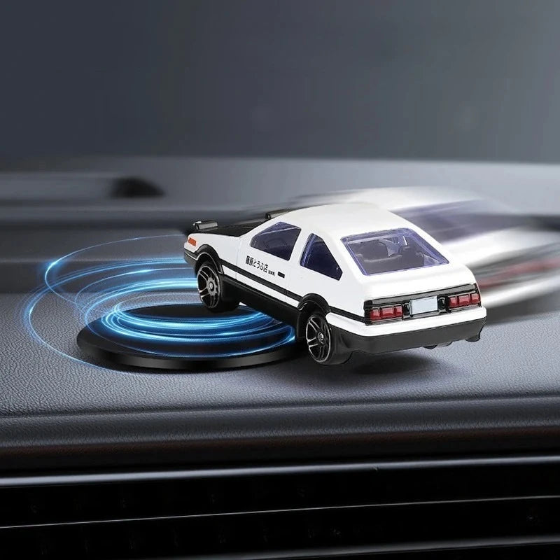 Mini Drift Car for Dashboard - Rotating Tail Swing Model