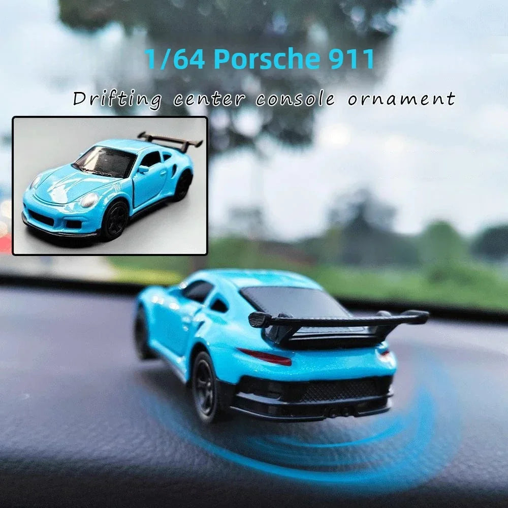 Mini Drift Car for Dashboard - Rotating Tail Swing Model