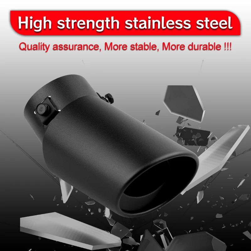 2.5" Black Car Exhaust Muffler