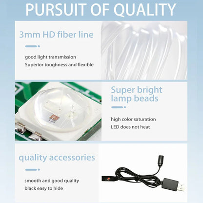 Car LED Strip Lights RGB Interior