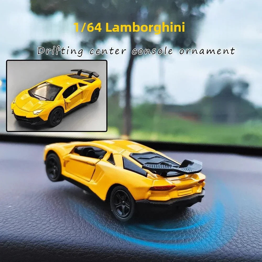 Mini Drift Car for Dashboard - Rotating Tail Swing Model