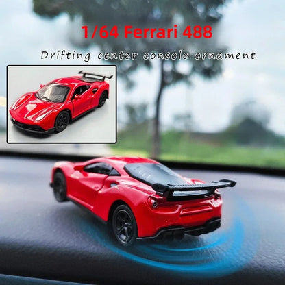 Mini Drift Car for Dashboard - Rotating Tail Swing Model
