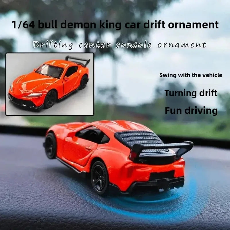 Mini Drift Car for Dashboard - Rotating Tail Swing Model