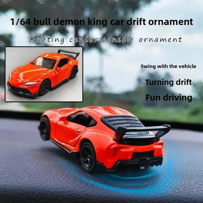 Mini Drift Car for Dashboard - Rotating Tail Swing Model