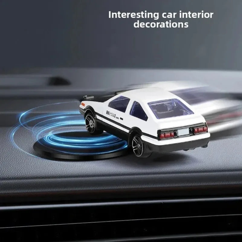 Mini Drift Car for Dashboard - Rotating Tail Swing Model