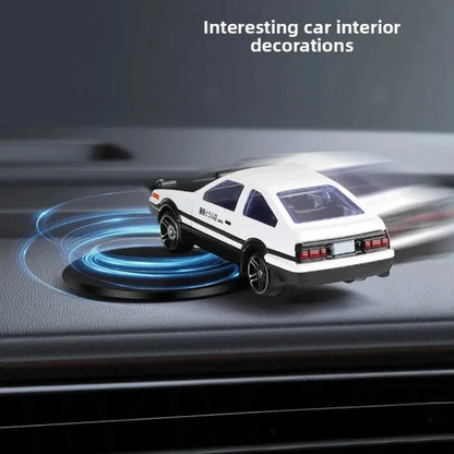 Mini Drift Car for Dashboard - Rotating Tail Swing Model