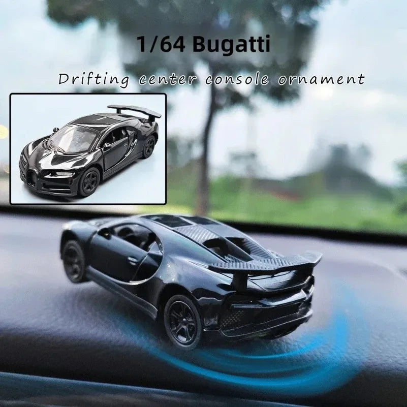 Mini Drift Car for Dashboard - Rotating Tail Swing Model