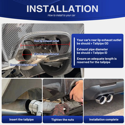 Exhaust Racing double Pipe Stainless