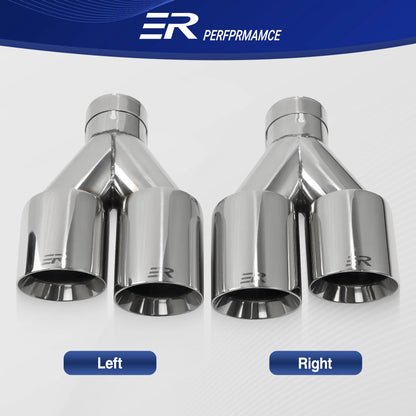 Exhaust Racing double Pipe Stainless