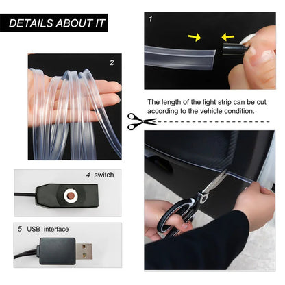 Car LED Strip Lights RGB Interior