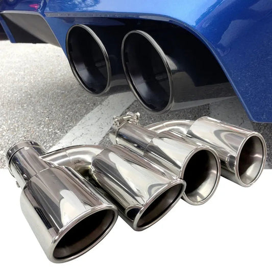 Univeral stainless exhaust double pipe