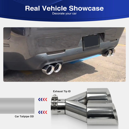 Exhaust Racing double Pipe Stainless