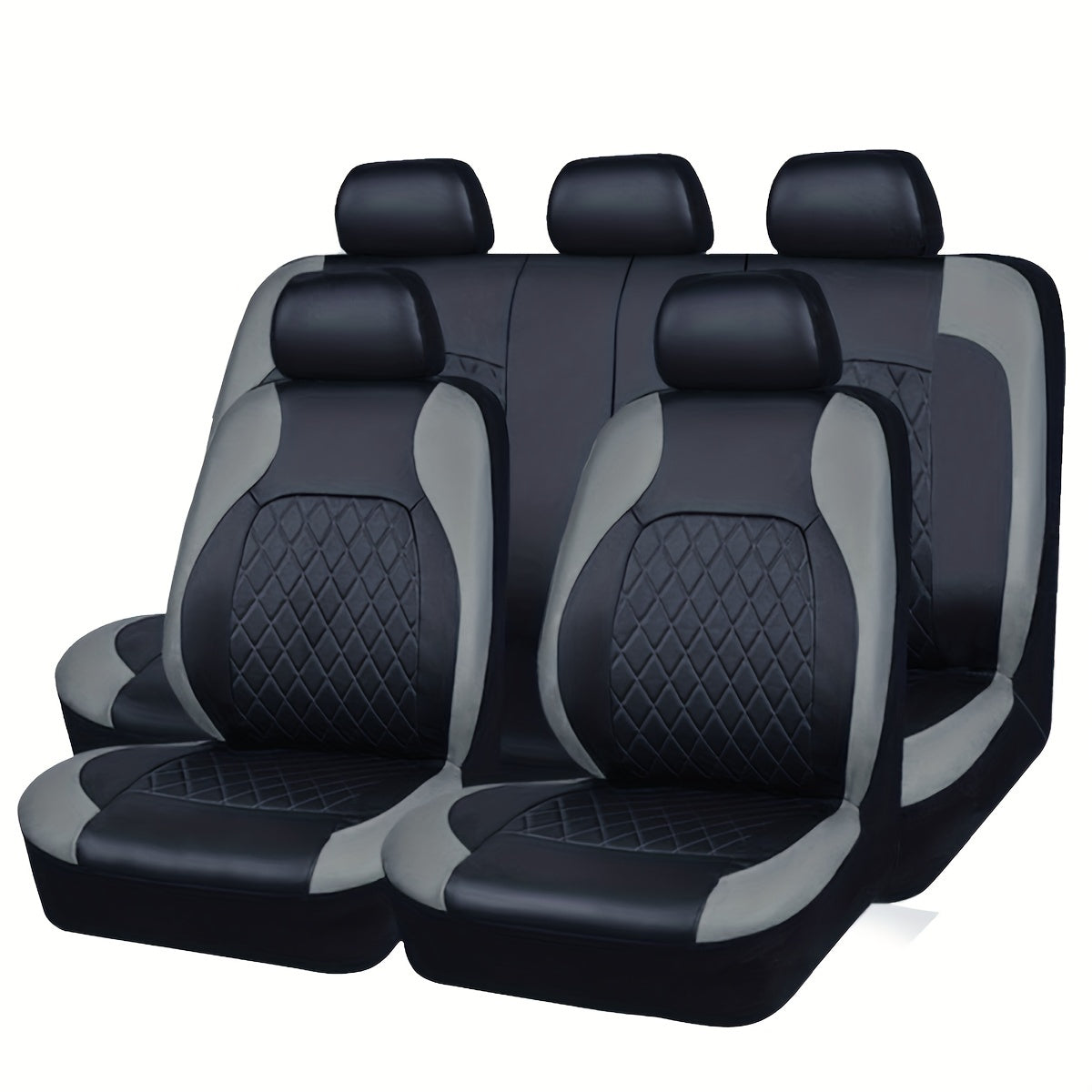 PU Leather Car Seat Covers for 5-Seater Vehicles