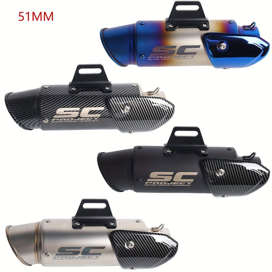 Motorcycle Exhaust 51mm - Fits Most Models