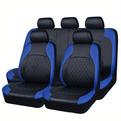 PU Leather Car Seat Covers for 5-Seater Vehicles